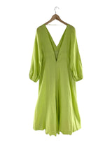 Maxi vestido manga larga