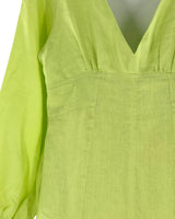 Maxi vestido manga larga