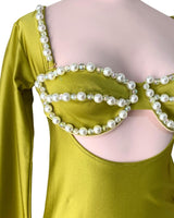 Set de top y vestido licrado