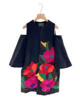 Abrigo en paño cut out