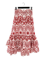 Maxi falda con vuelos