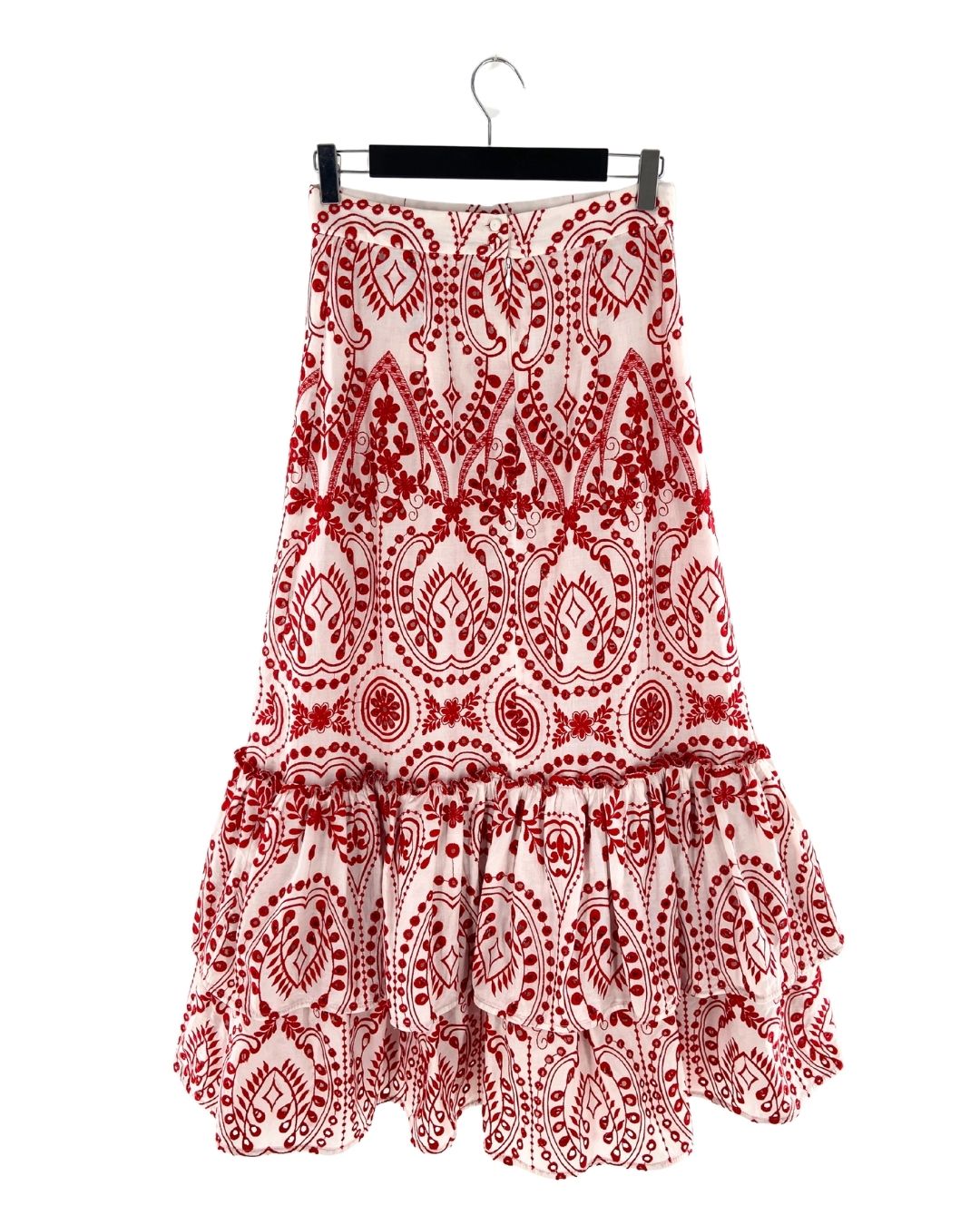 Maxi falda con vuelos