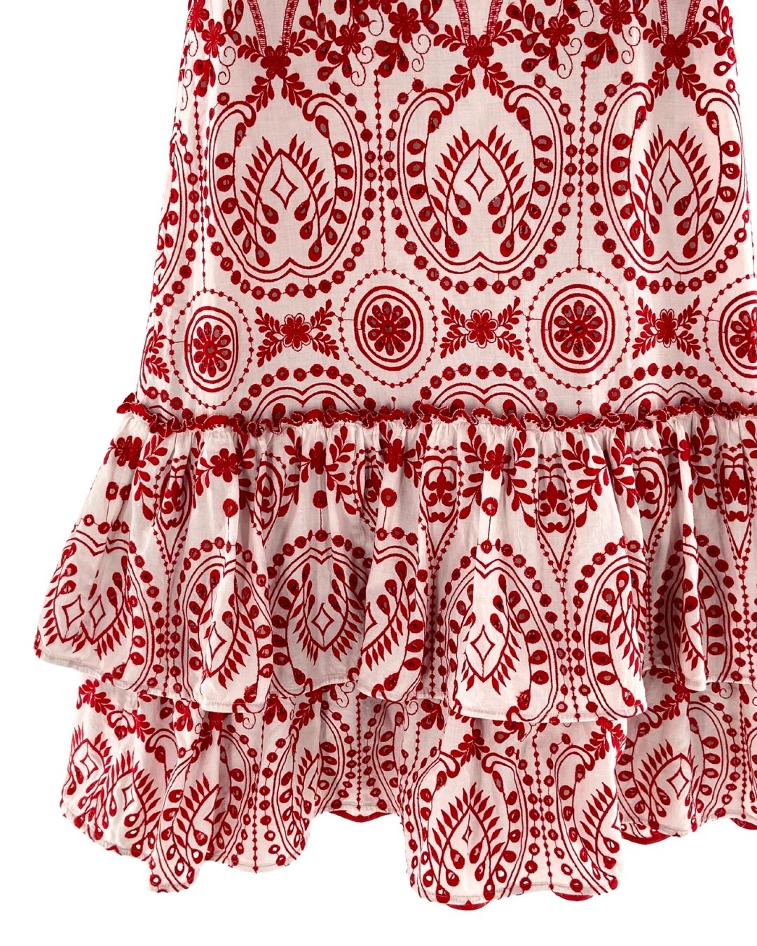 Maxi falda con vuelos