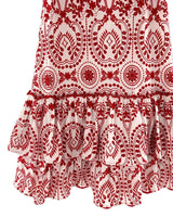 Maxi falda con vuelos