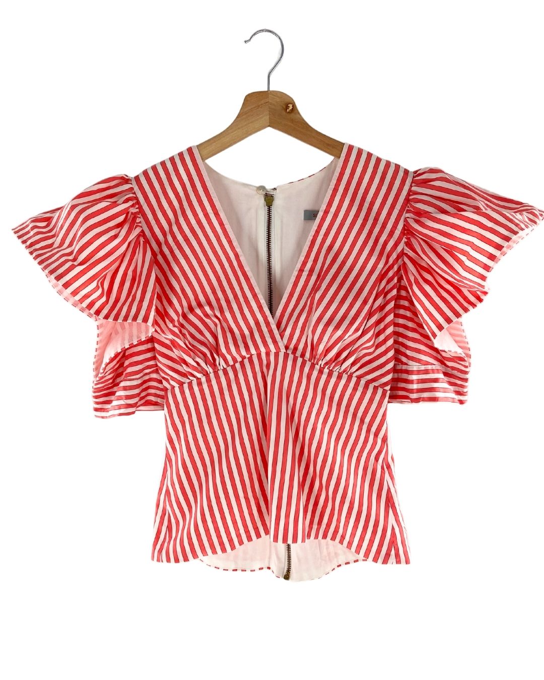 Blusa a rayas con vuelo