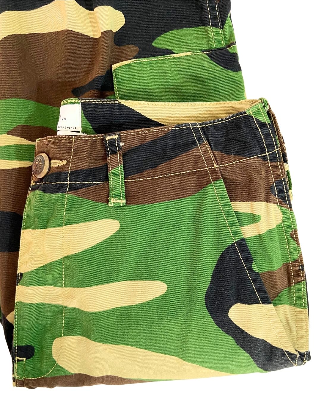 Pantalón rigído straight cargo