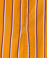 Falda a rayas con anudado