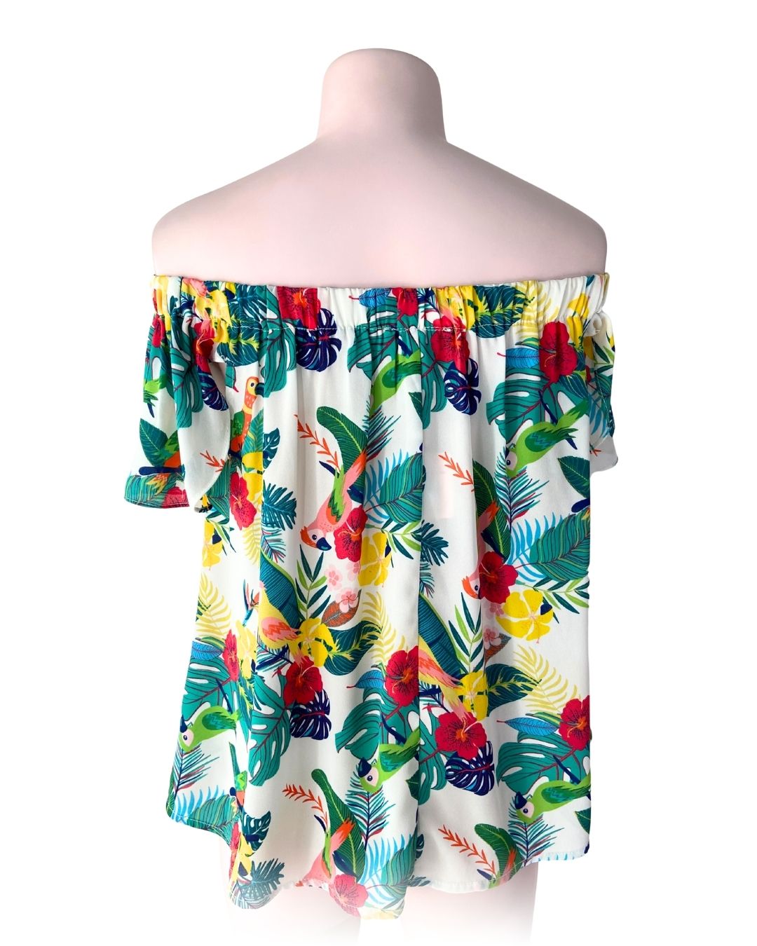 Blusa off shoulder print