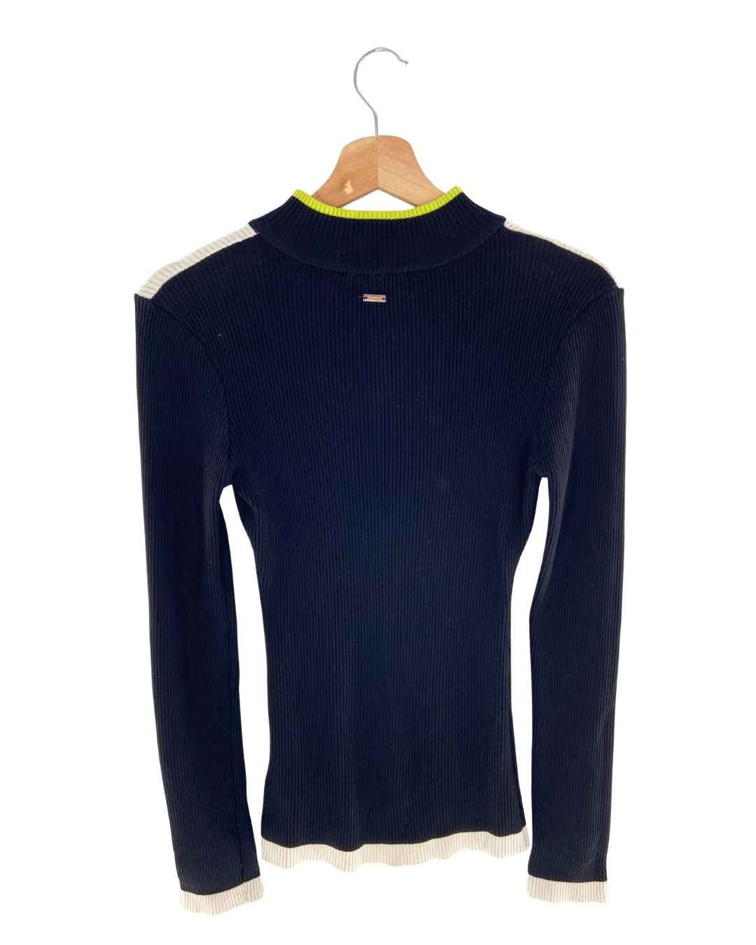 Saco canalé color block