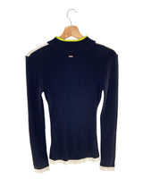 Saco canalé color block