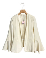 Blazer abierto vuelo en puños