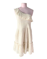 Vestido mini one shoulder