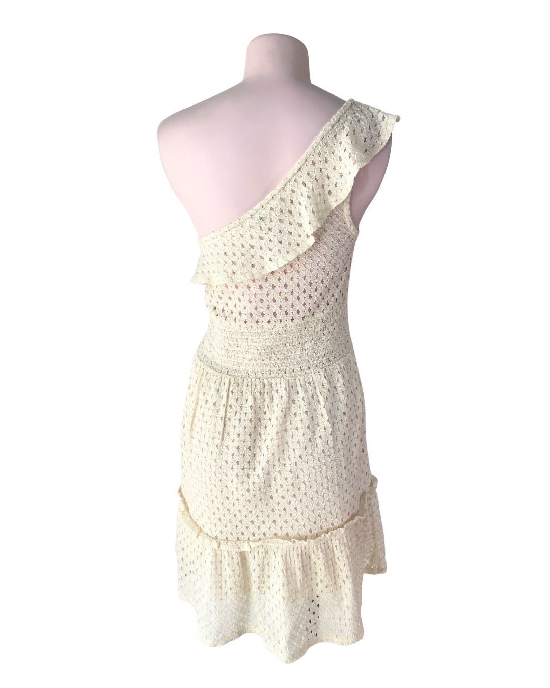 Vestido mini one shoulder