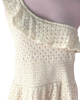 Vestido mini one shoulder