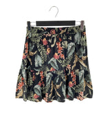 Falda mni amplia encauchada