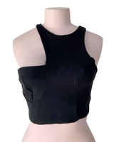 Crop top estructurado