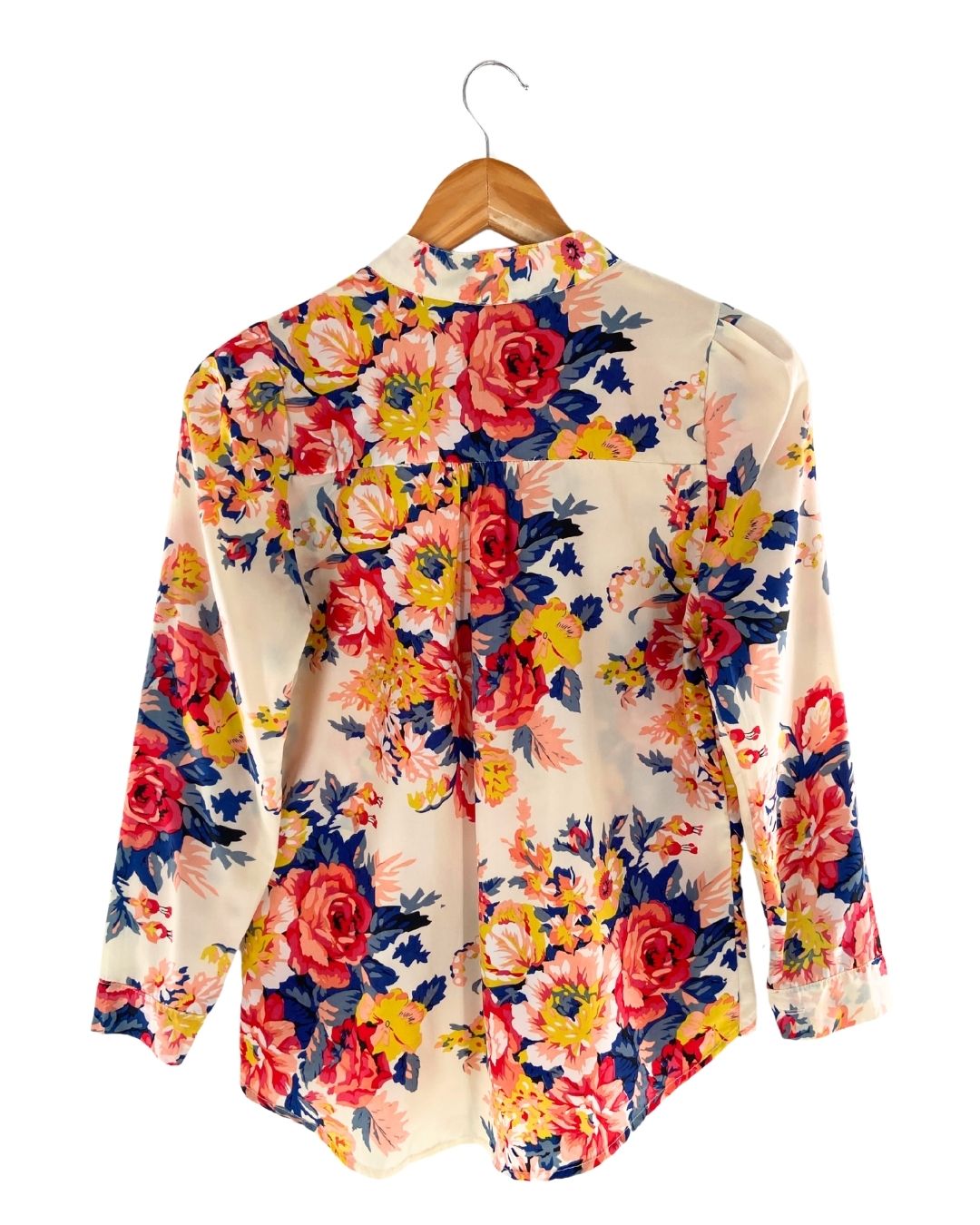 Camisa manga larga cuello mao