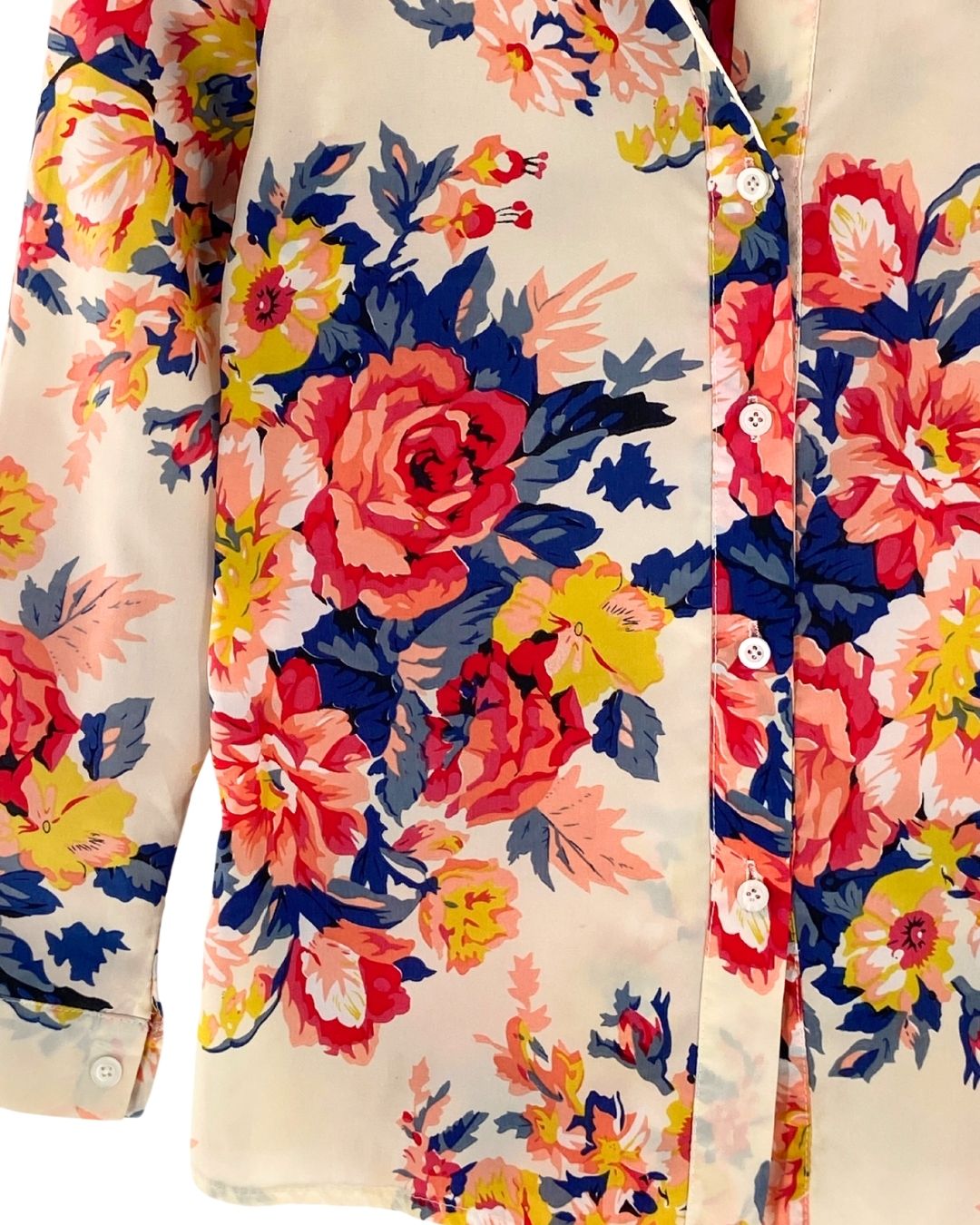 Camisa manga larga cuello mao