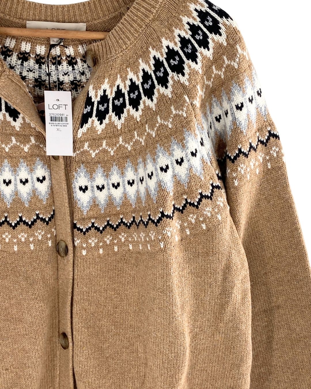 Saco tejido abotonado