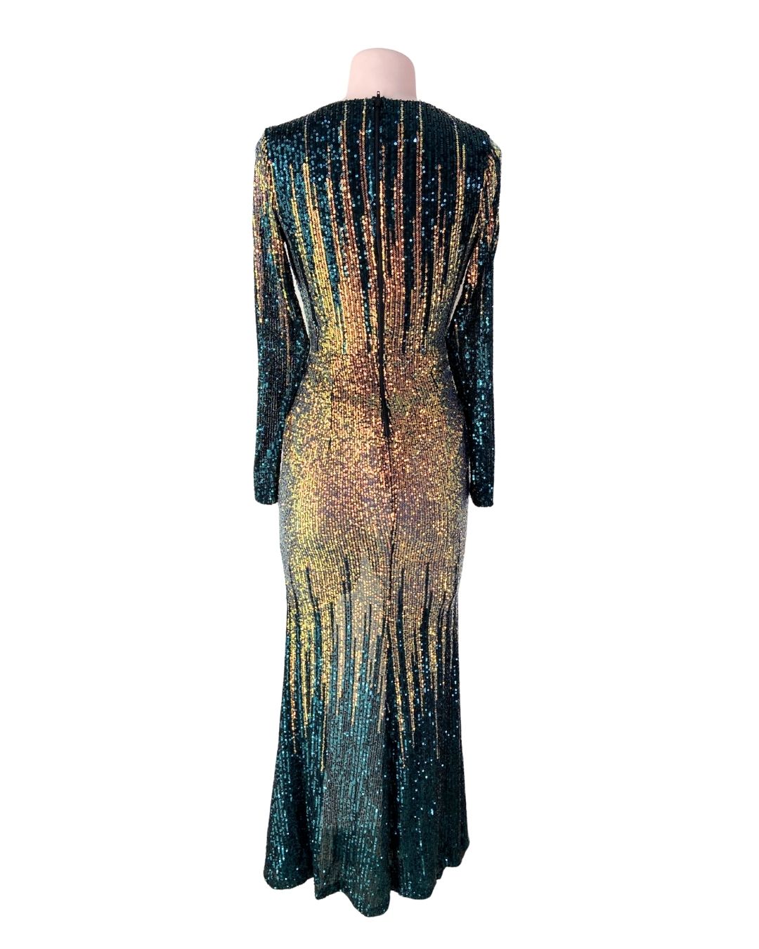 Maxi vestido en lentejuelas