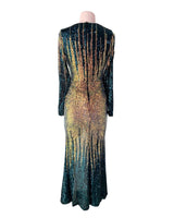 Maxi vestido en lentejuelas