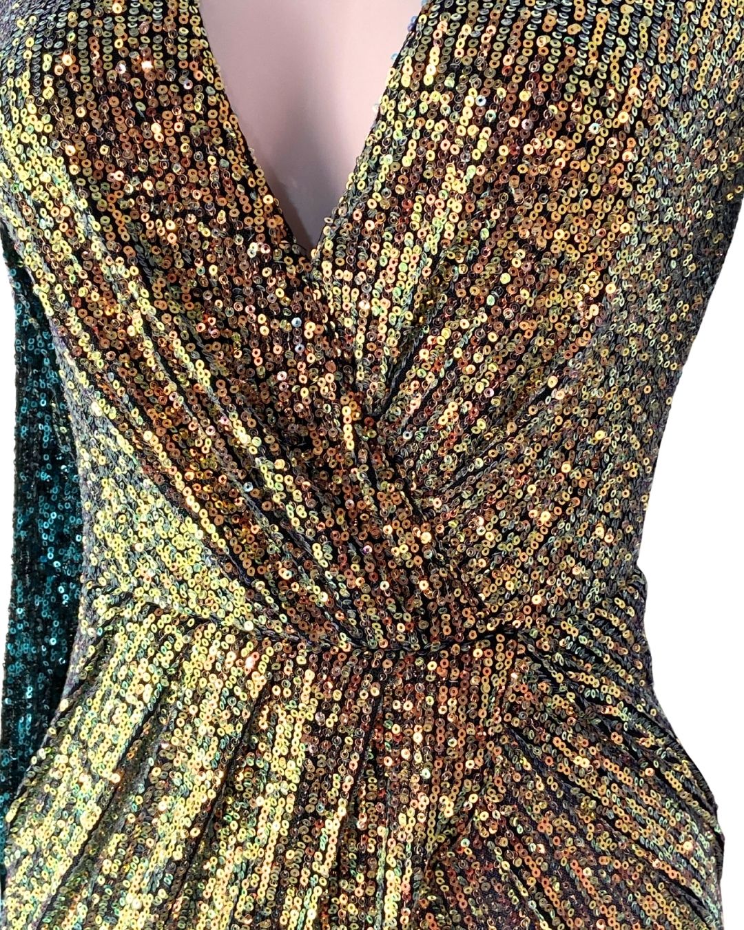 Maxi vestido en lentejuelas