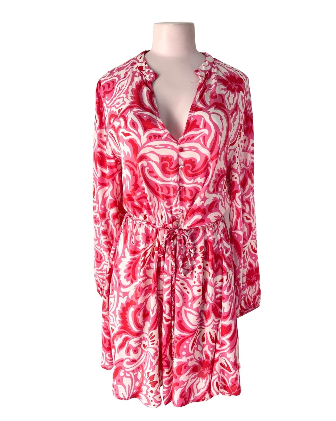 Vestido midi manga larga