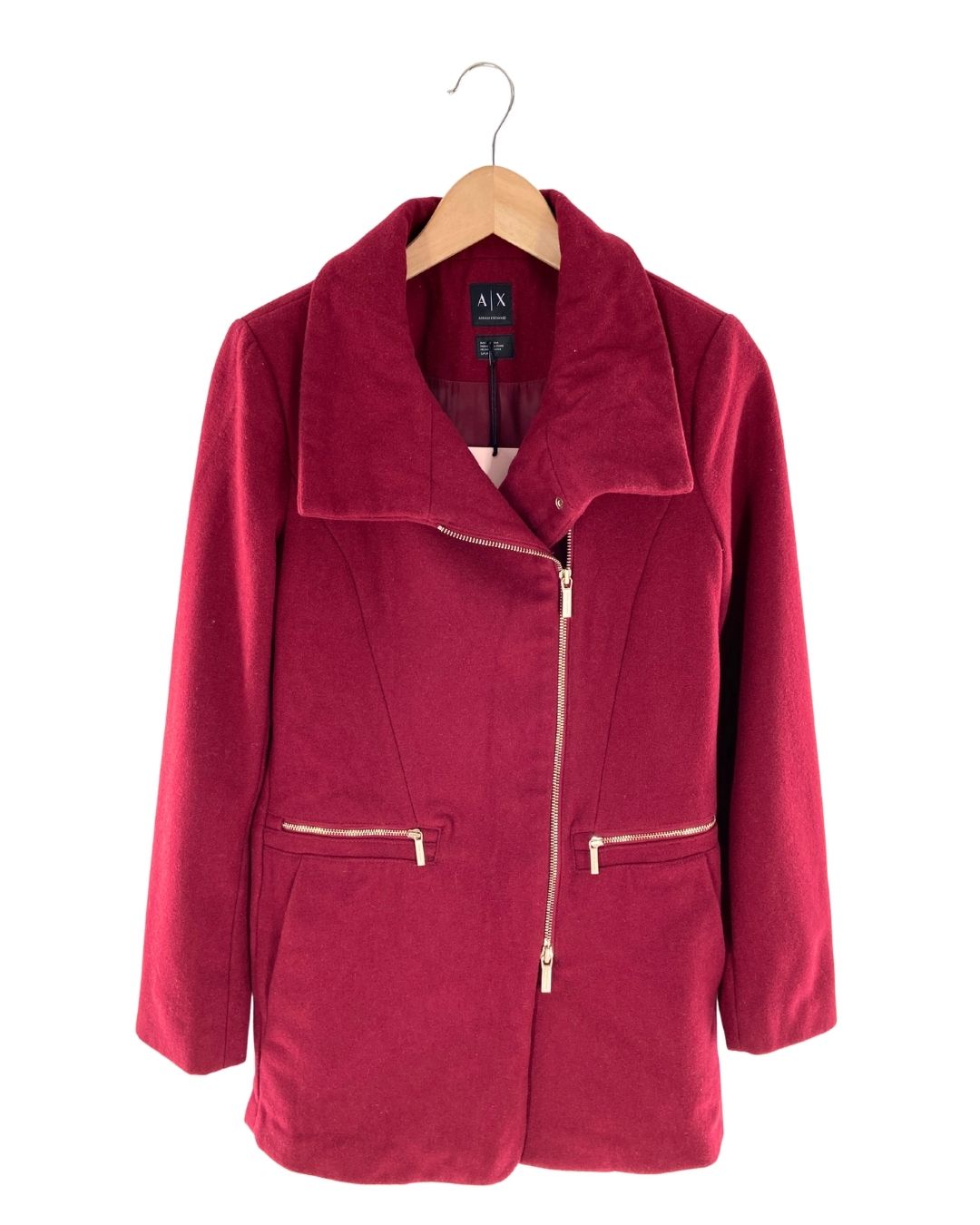 Abrigo midi en paño