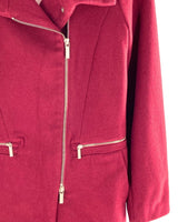 Abrigo midi en paño