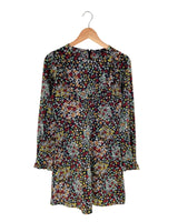 Vestido midi print mini flores