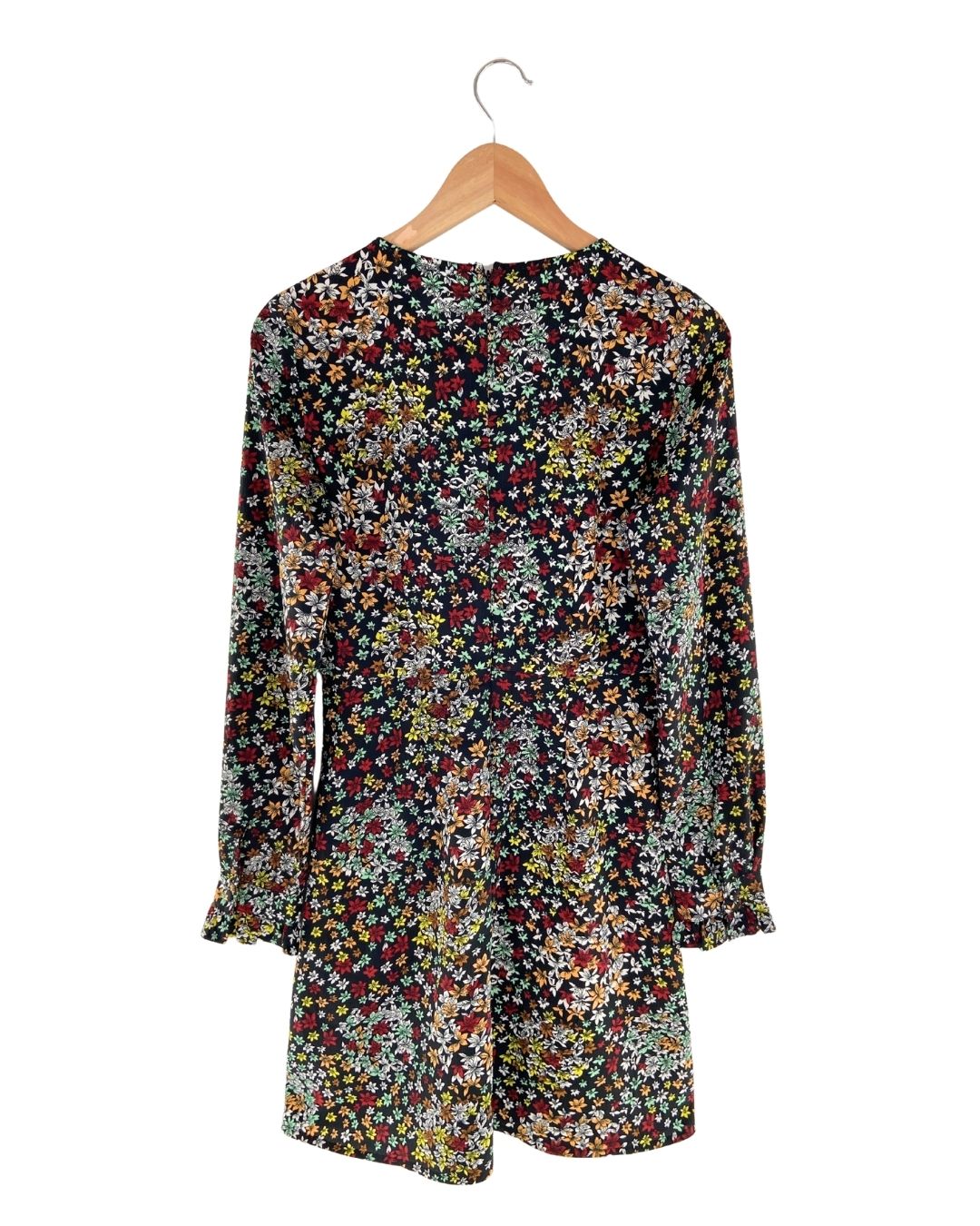 Vestido midi print mini flores