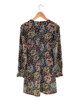 Vestido midi print mini flores