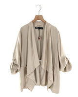 Chaqueta delgada anudada