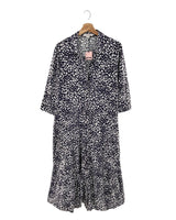 Maxi vestido manga 3/4 print