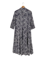 Maxi vestido manga 3/4 print
