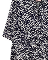 Maxi vestido manga 3/4 print
