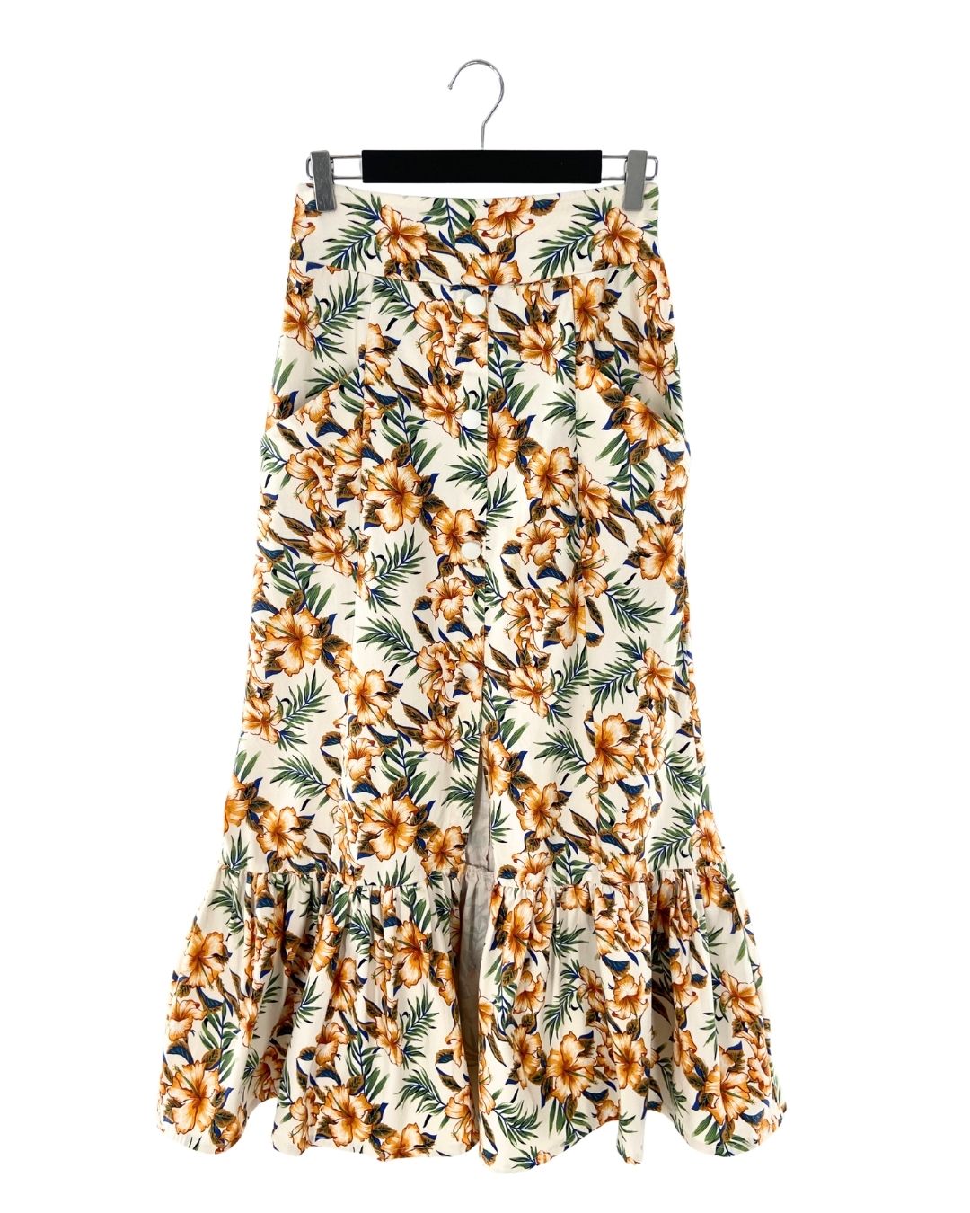 Maxi falda stretch print