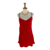 Blusa satinada tiras delgadas