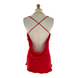 Blusa satinada tiras delgadas