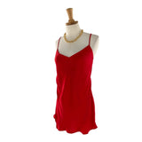 Blusa satinada tiras delgadas