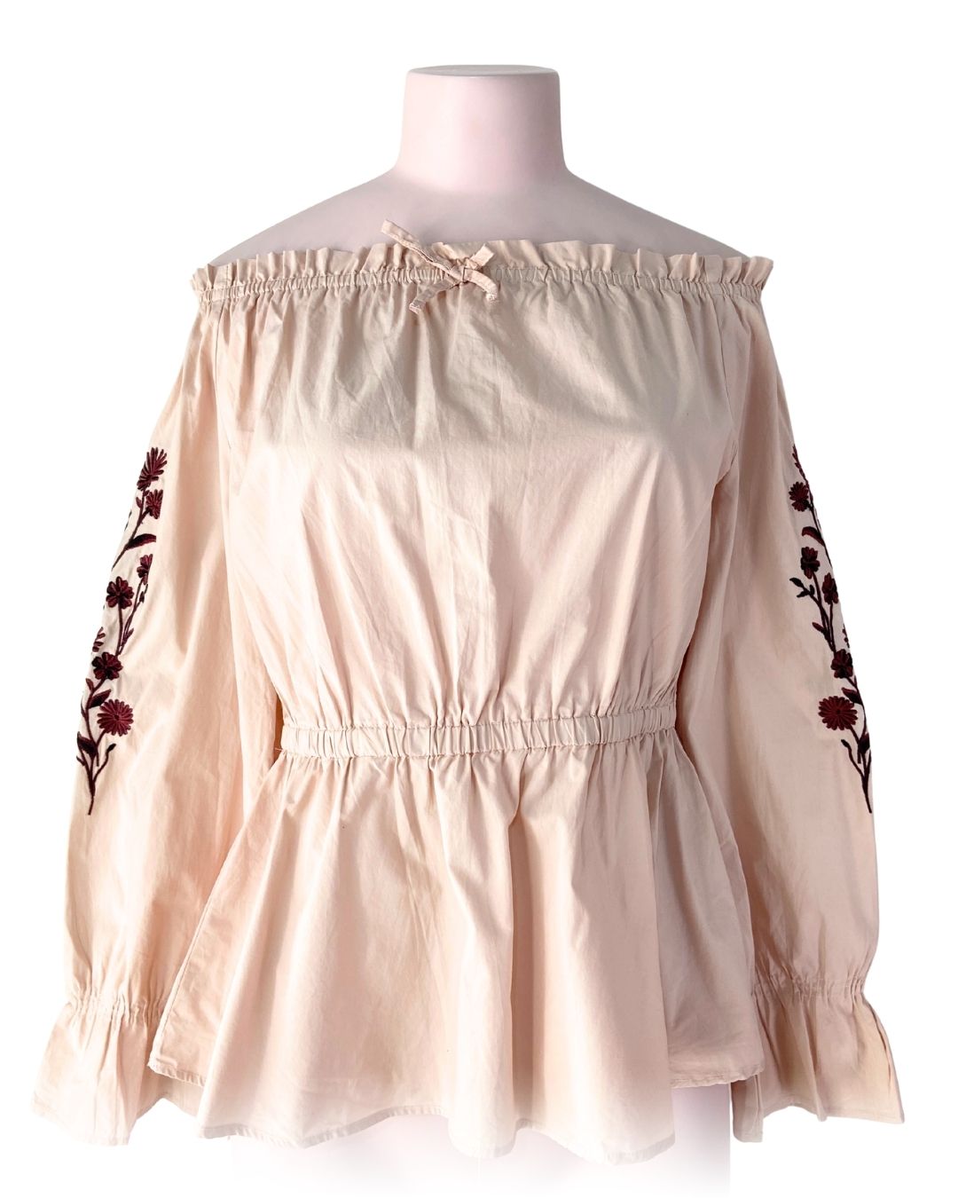 Blusa encauchada en cintura