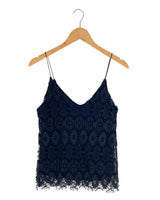 Blusa de tiras en guipure