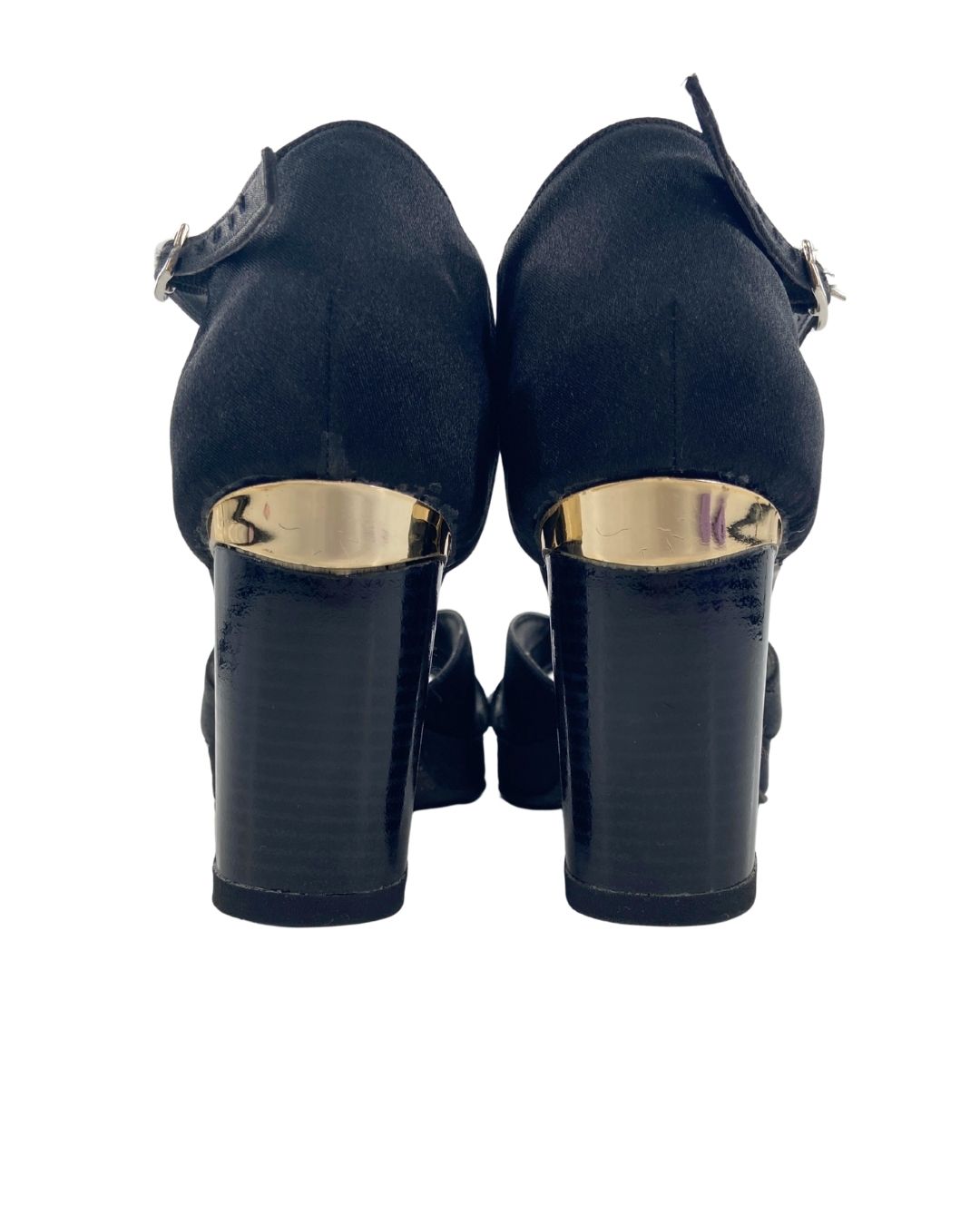Sandalias satinadas