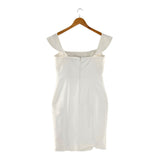 Vestido midi off shoulder