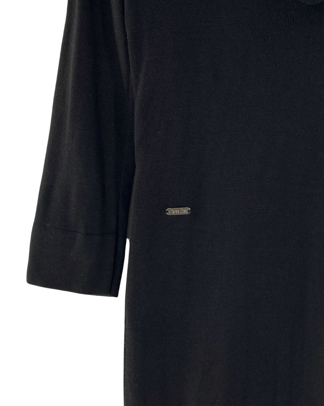 Vestido midi manga larga