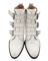 Botines en cuero con correas
