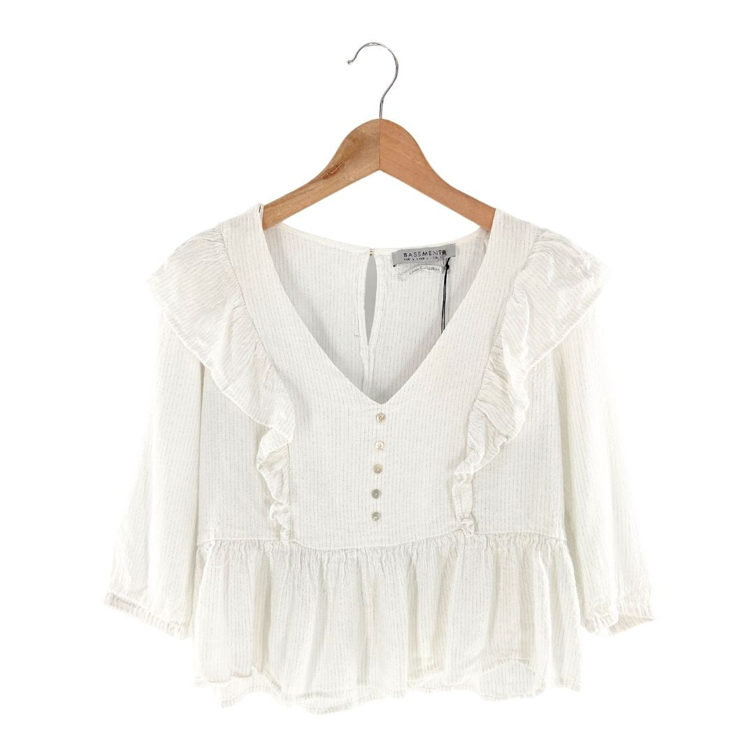Blusa manga 3/4 con texura
