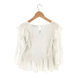 Blusa manga 3/4 con texura