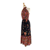 Maxi vestido cinturón anudado