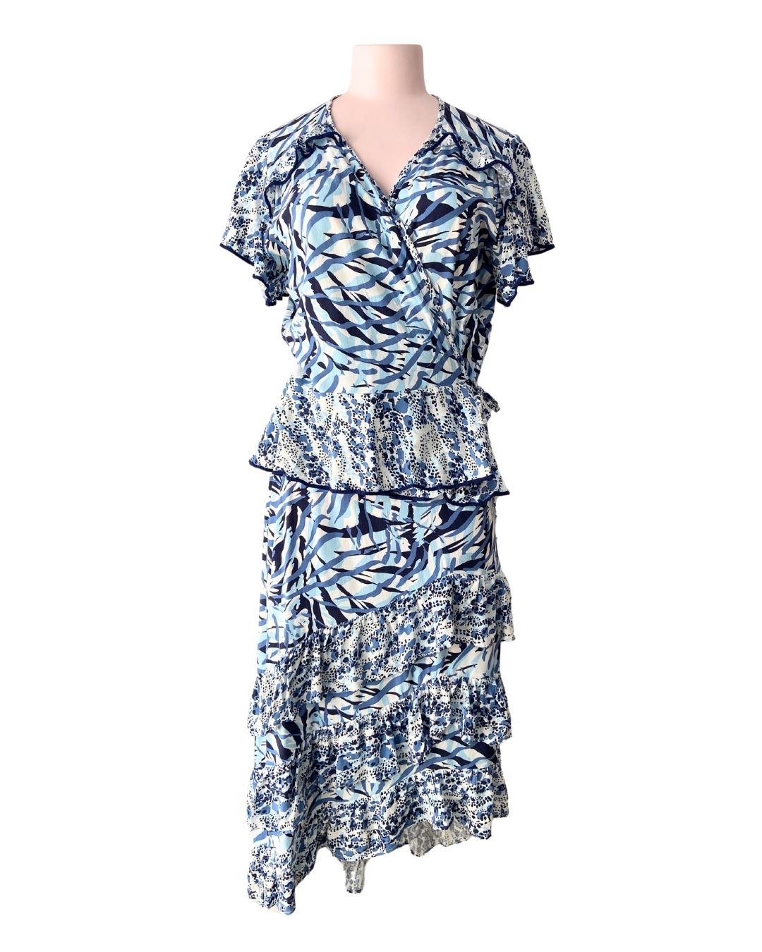 Set blusa wrap y falda